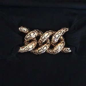 Black Roberto Cavalli dress